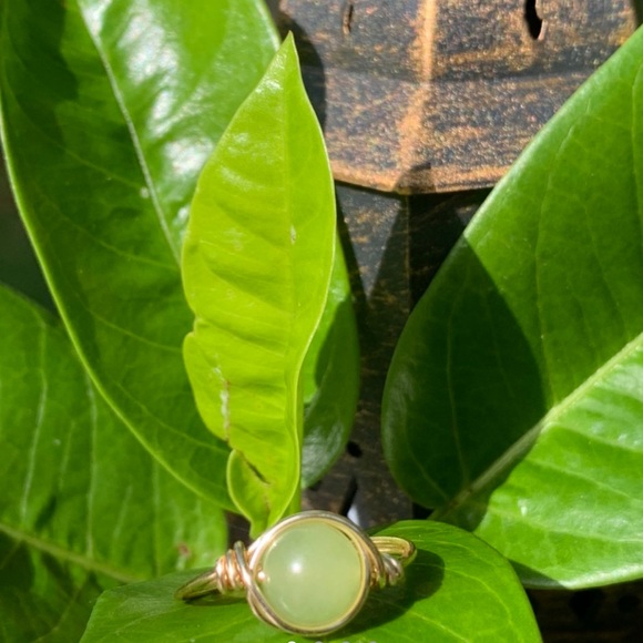 Jewelry - COPY - Pale green handmade ring